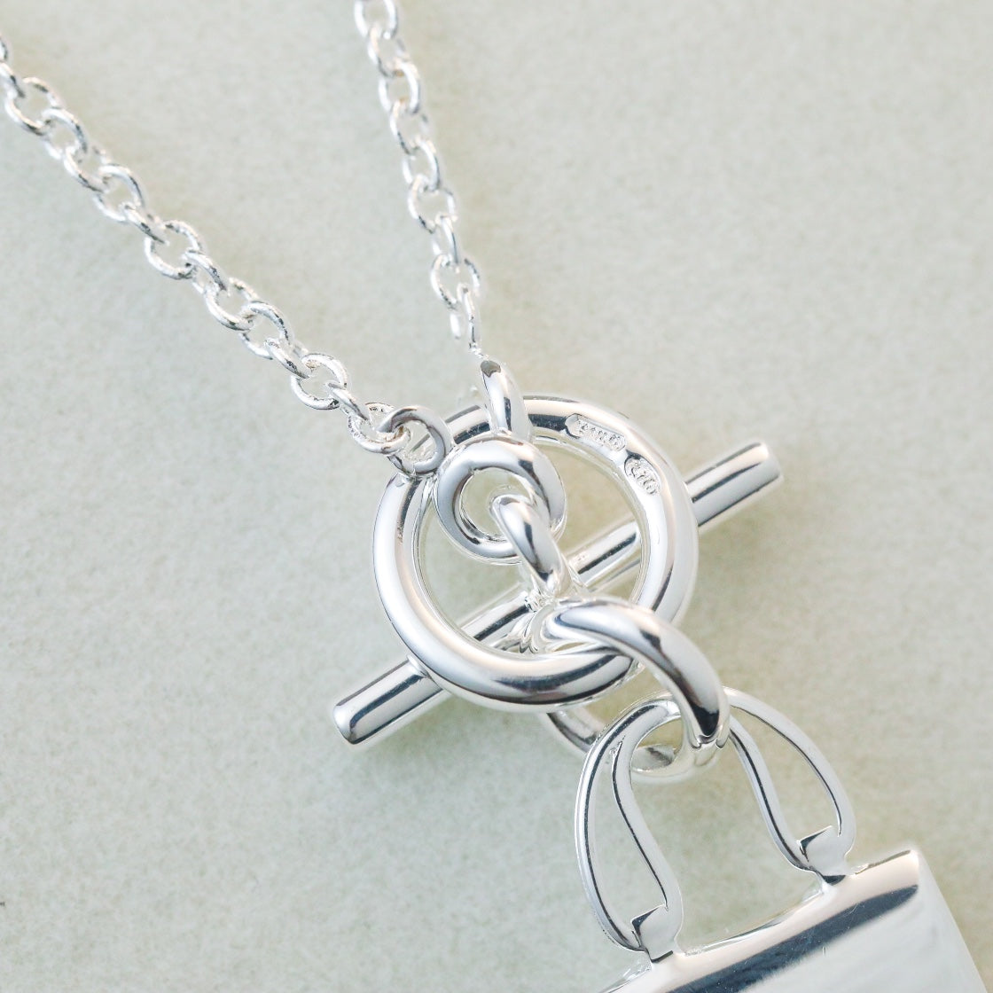 [Lumi Jewels]COLLIER PENDENTIF POP H ARGENT