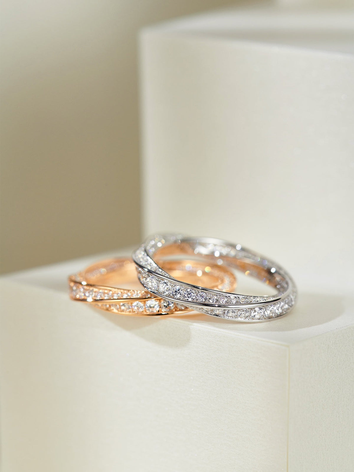 [Lumi Jewelry]SPIRAL DIAMOND RING