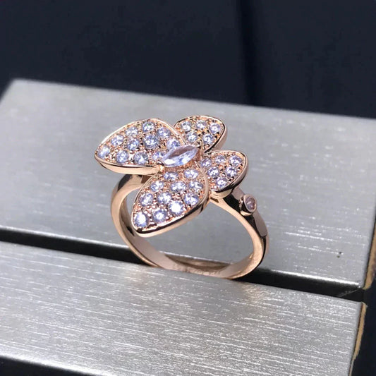 [Lumi Jewels]BUTTERFLY PINK GOLD DIAMOND RING