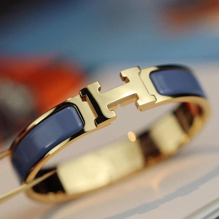 [Lumi Jewels]BRACELET H 12MM BLEU GRIS