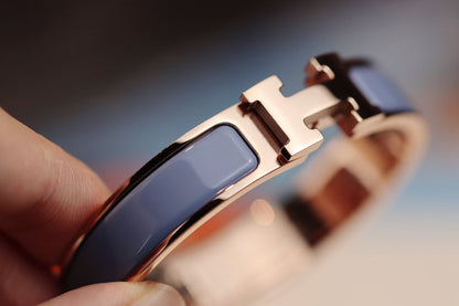 [Lumi Jewels]BRACELET H 12MM BLEU GRIS
