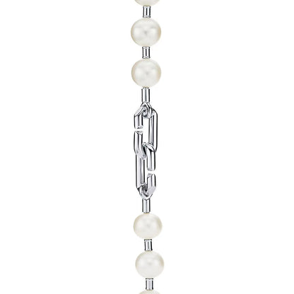 [Lumi Jewelry]HARDWEAR PEARL WRAP NECKLACE