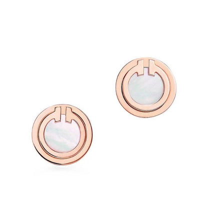 [Lumi Jewelry]PEARL CIRCLE EARRINGS MOTHER