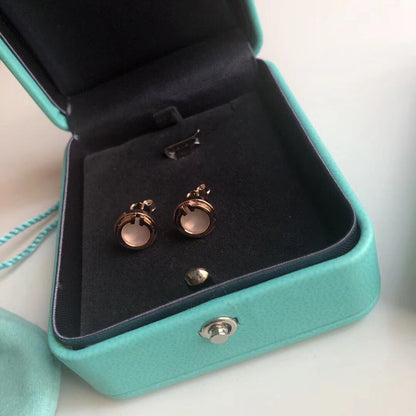 [Lumi Jewelry]PEARL CIRCLE EARRINGS MOTHER