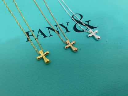 [Lumi Jewelry]CROSS PENDANT MINI BARE CROSS NECKLACE