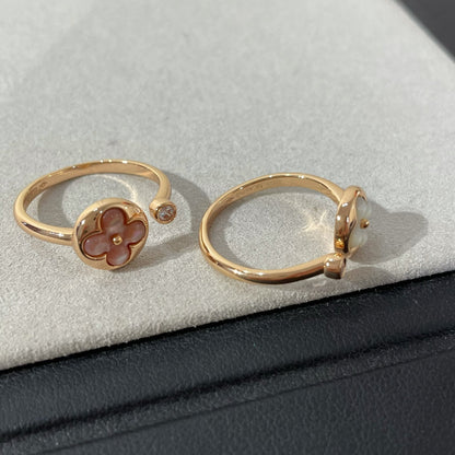 [Lumi Jewels]SUN 1 DIAMOND PINK MOP RING