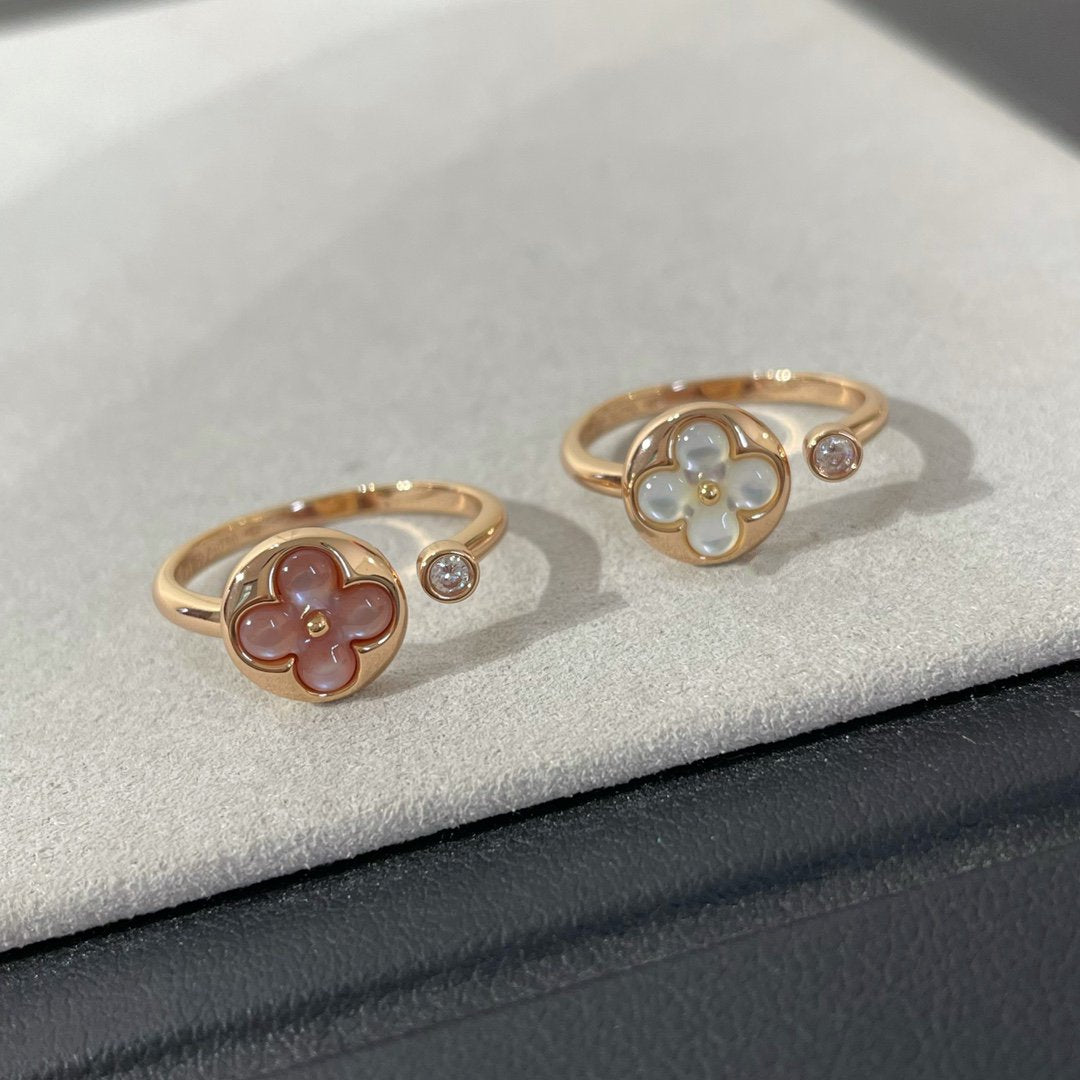 [Lumi Jewels]SUN 1 DIAMOND PINK MOP RING