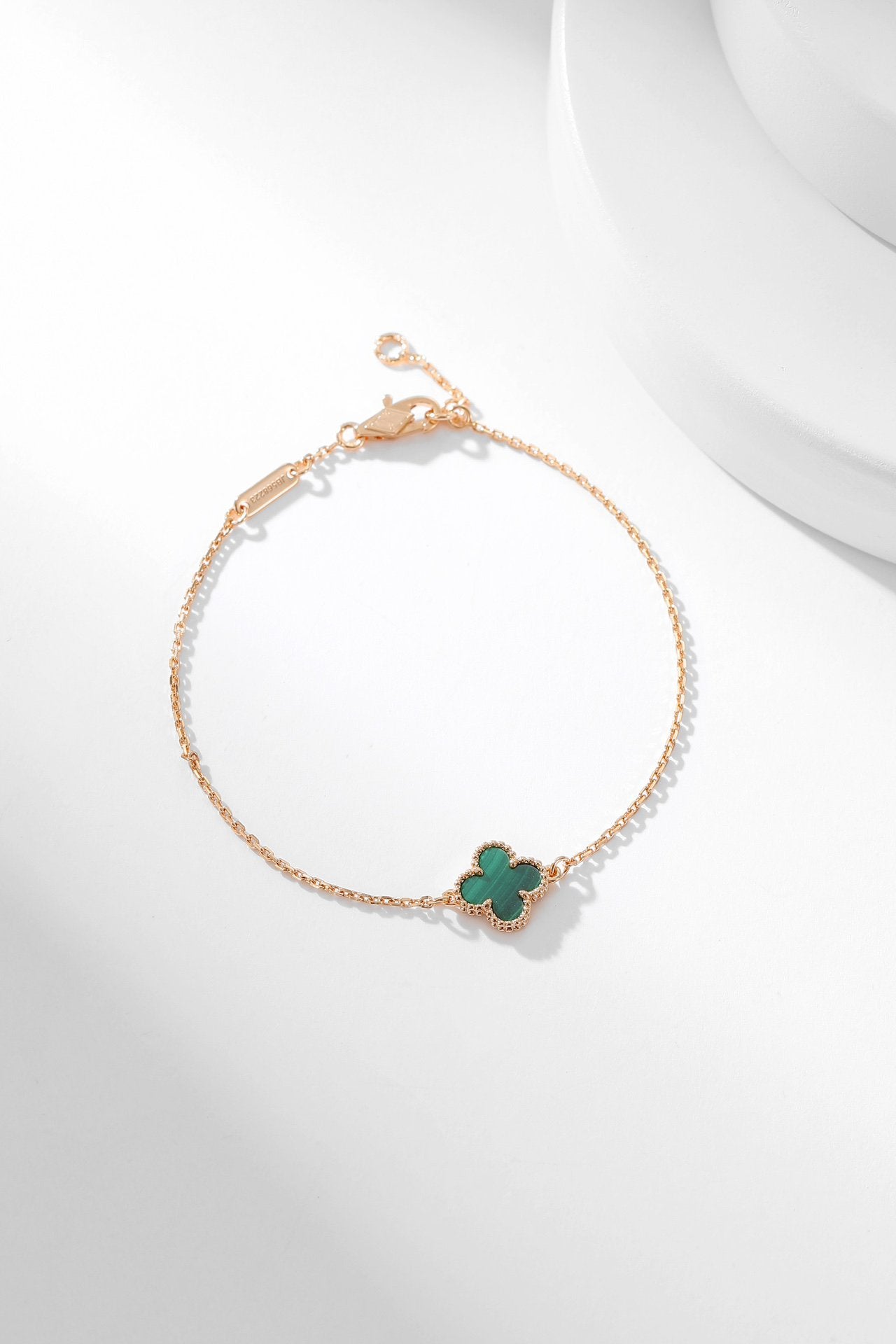 [Lumi Jewels]BRACELET CLOVER MALACHITE 1 MOTIF