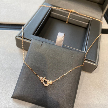 [Lumi Jewels]FORCE 10 DIAMOND PINK GOLD NECKLACE MINI MODEL