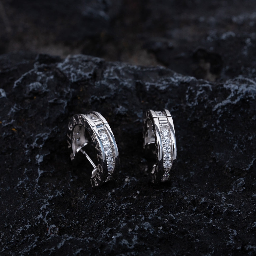 [Lumi Jewels]ZERO 1 MINI SILVER DIAMOND EARRINGS