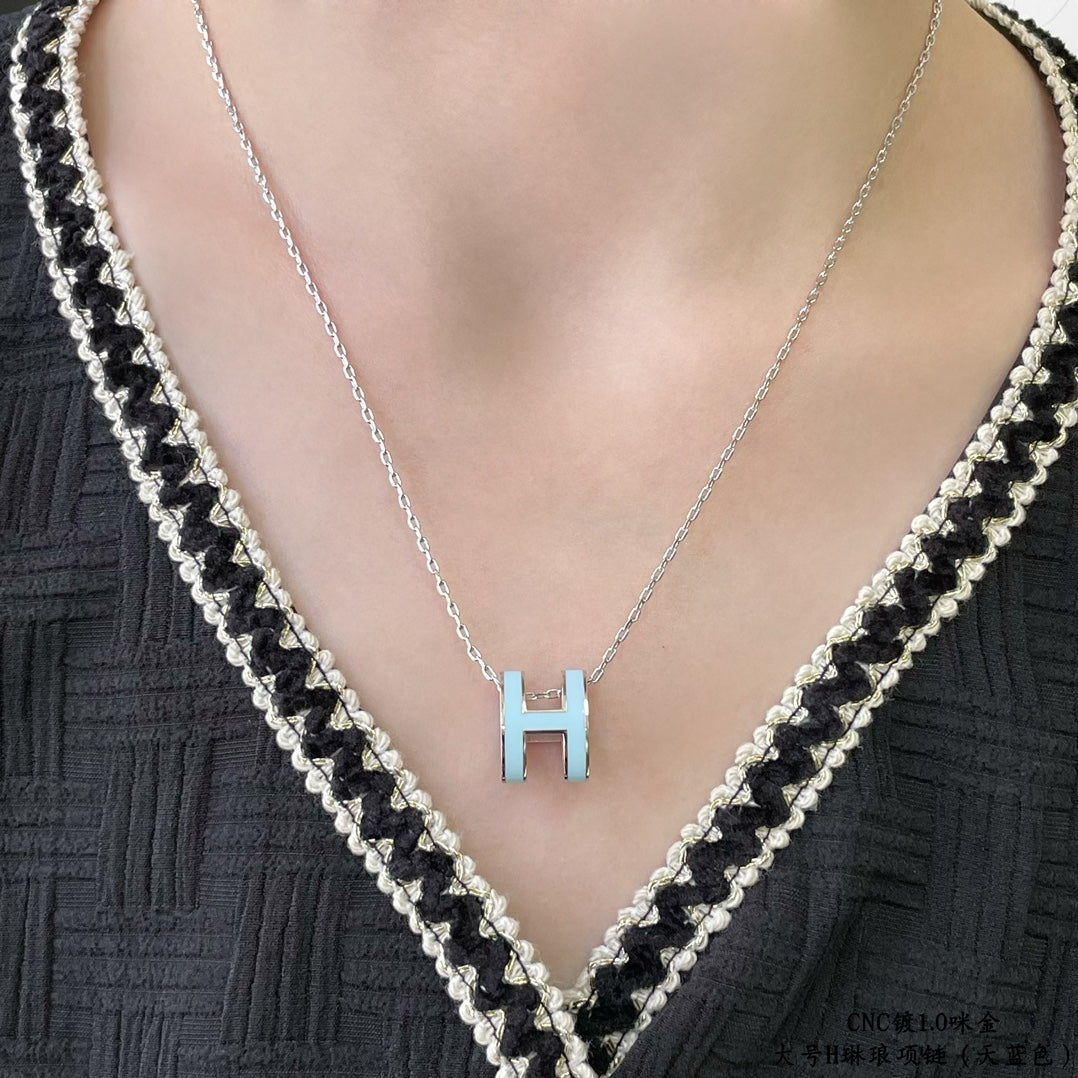 [Lumi Jewels]COLLIER POP H BLEU CIEL