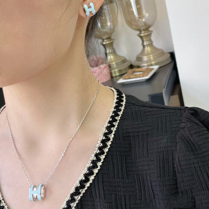 [Lumi Jewels]COLLIER POP H BLEU CIEL