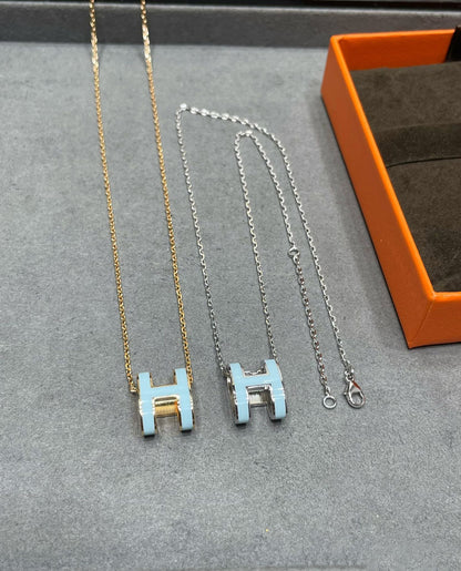 [Lumi Jewels]COLLIER POP H BLEU CIEL