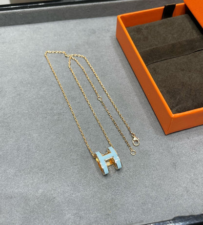 [Lumi Jewels]COLLIER POP H BLEU CIEL
