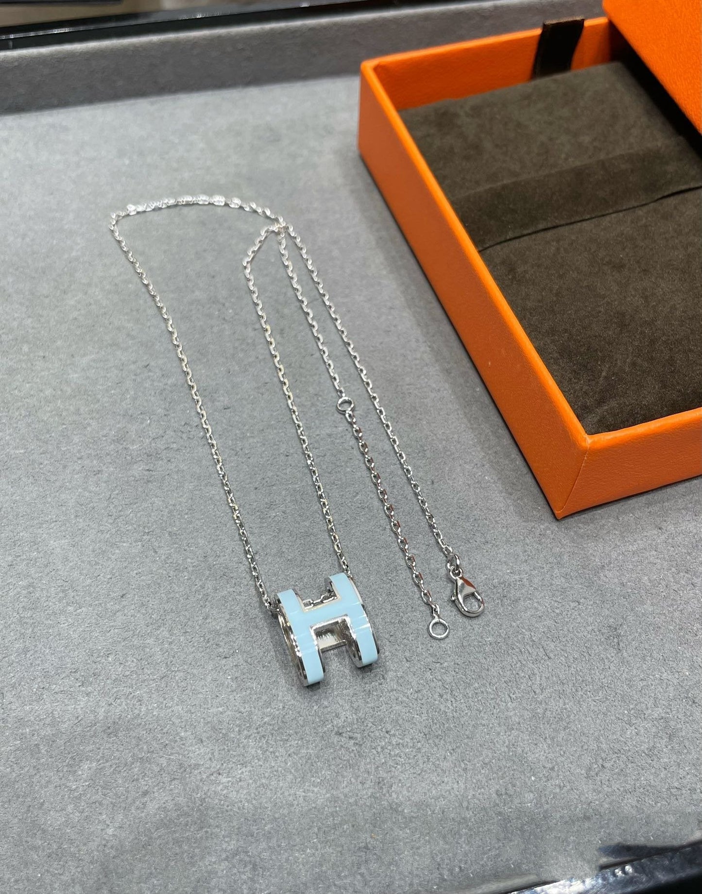 [Lumi Jewels]COLLIER POP H BLEU CIEL