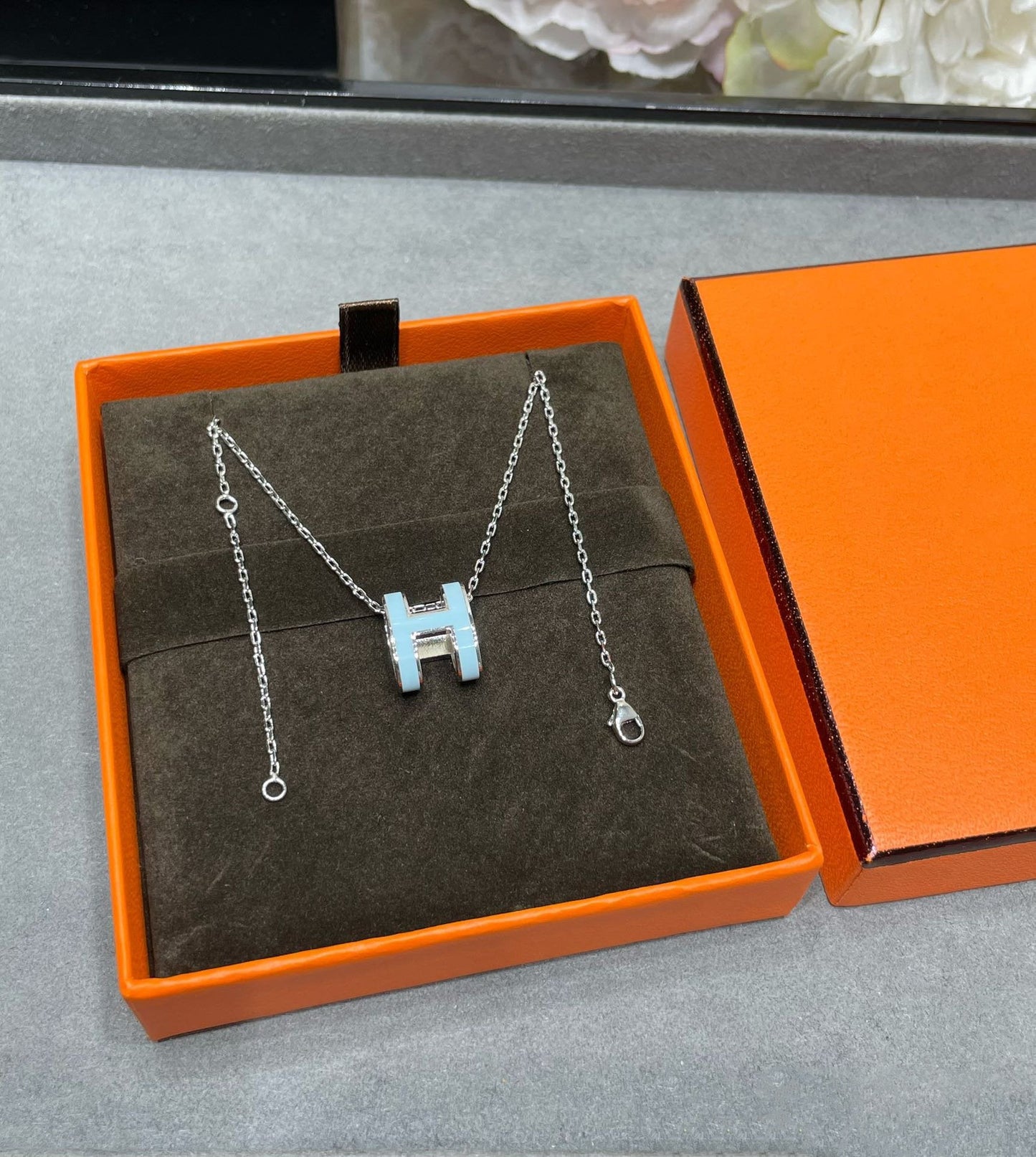 [Lumi Jewels]COLLIER POP H BLEU CIEL