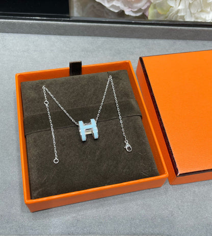 [Lumi Jewels]COLLIER POP H BLEU CIEL