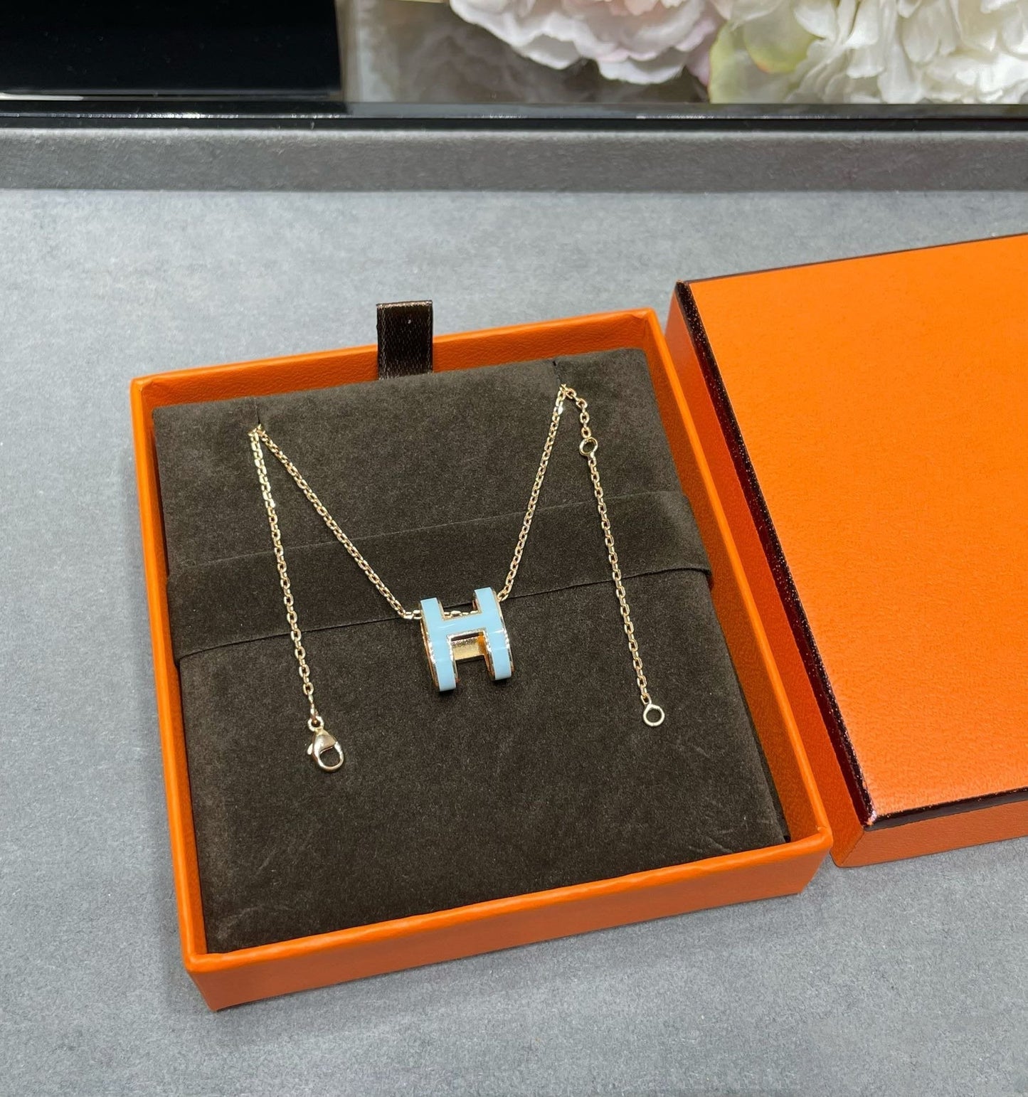 [Lumi Jewels]COLLIER POP H BLEU CIEL