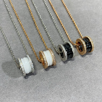 [Lumi Jewels]COLLIER EN CÉRAMIQUE ET DIAMANT ZÉRO 1