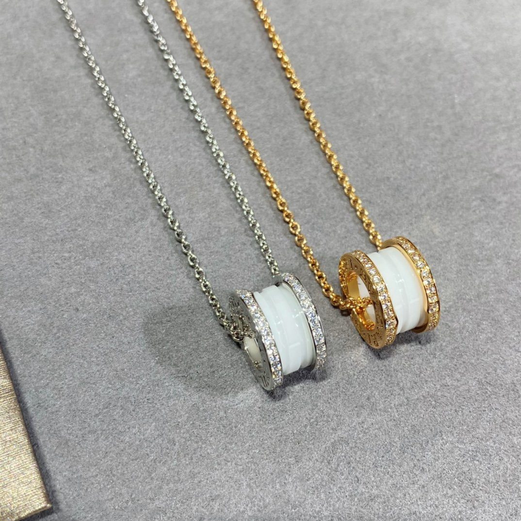 [Lumi Jewels]COLLIER EN CÉRAMIQUE ET DIAMANT ZÉRO 1
