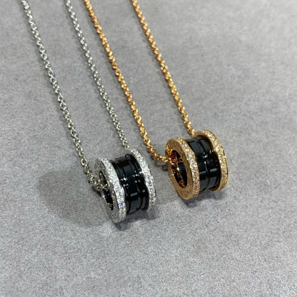 [Lumi Jewels]COLLIER EN CÉRAMIQUE ET DIAMANT ZÉRO 1