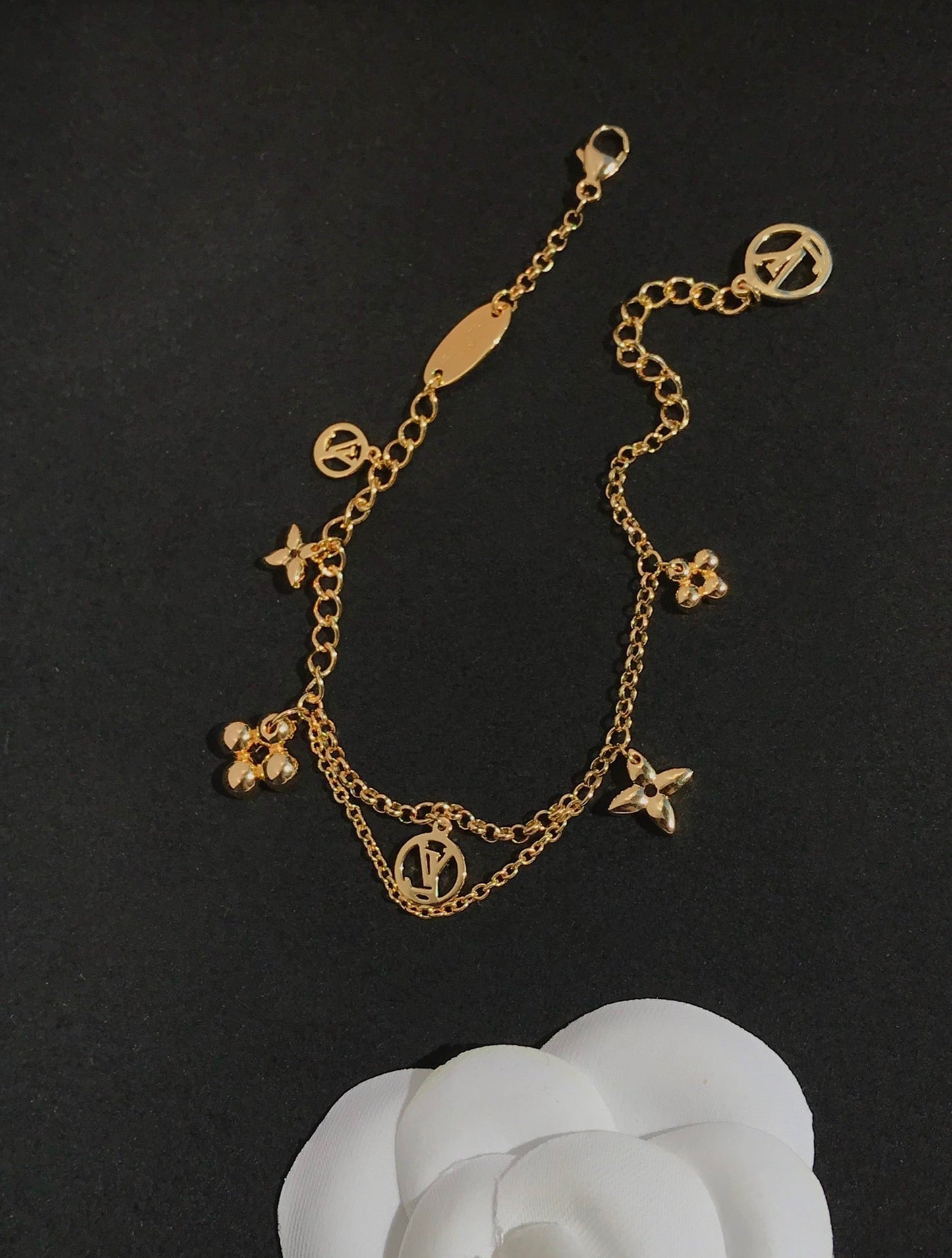 [Lumi Jewels]BRACELET MOP ROSE PÂLE OR ROSE BLOOMING