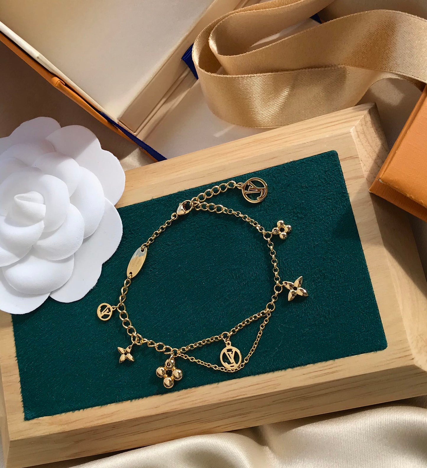 [Lumi Jewels]BRACELET MOP ROSE PÂLE OR ROSE BLOOMING