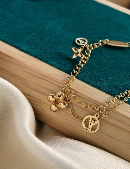 [Lumi Jewels]BRACELET MOP ROSE PÂLE OR ROSE BLOOMING