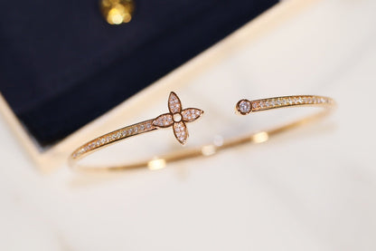 [Lumi Jewels]BRACELET OUVERT IDYLLE OR PAVÉ DE DIAMANTS