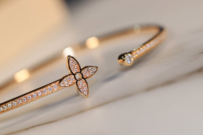 [Lumi Jewels]BRACELET OUVERT IDYLLE OR PAVÉ DE DIAMANTS