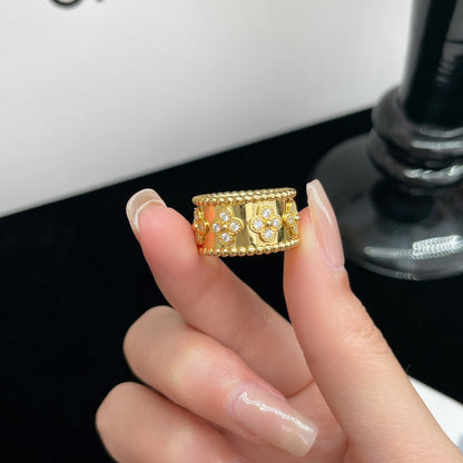 [Lumi Jewels]BAGUE PERLÉE DIAMANT GRANDE TAILLE