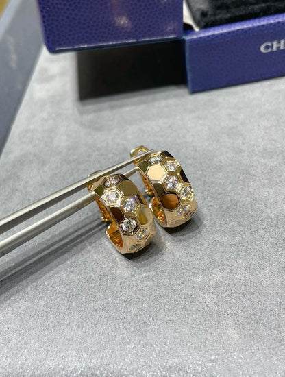[Lumi Jewels]BEE LOVE DIAMOND HOOP EARRINGS
