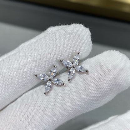 [Lumi Jewelry]VICTORIA SILVER DIAMOND STUD MINI EARRINGS