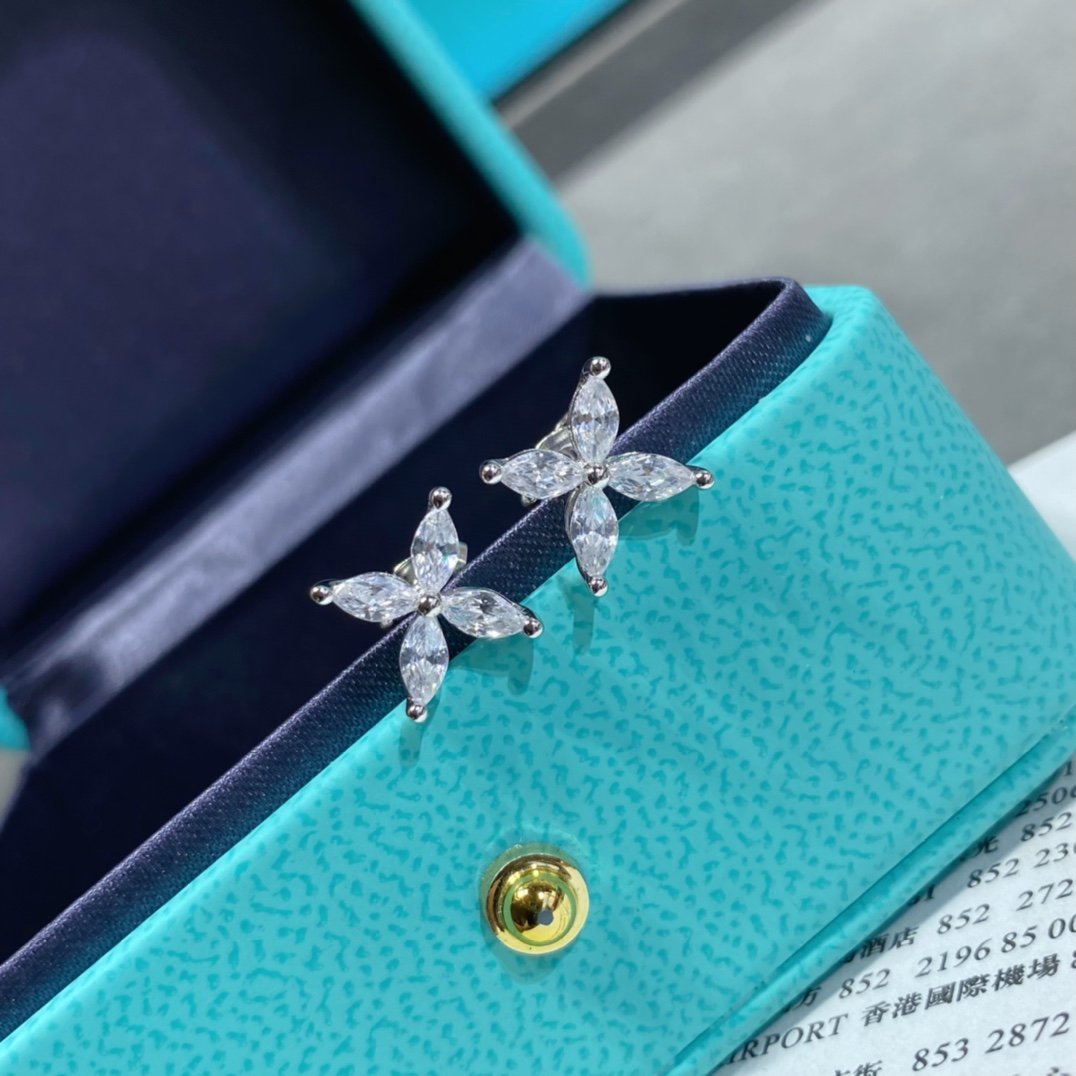 [Lumi Jewelry]VICTORIA SILVER DIAMOND STUD MINI EARRINGS