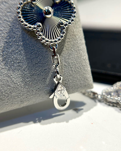 [Lumi Jewels]BRACELET TRÈFLE 5 MOTIFS ARGENT ET DIAMANTS