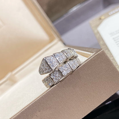 [Lumi Jewels]SERPENTI RING SILVER DIAMOND PAVED