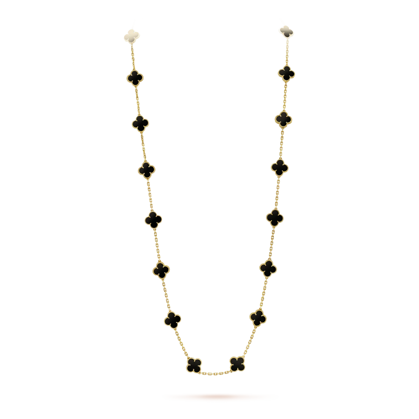 [Lumi Jewels]COLLIER TRÈFLE 20 MOTIFS ONYX