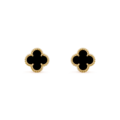 [Lumi Jewels]CLOVER MINI 9.5MM BLACK MOP EARRINGS