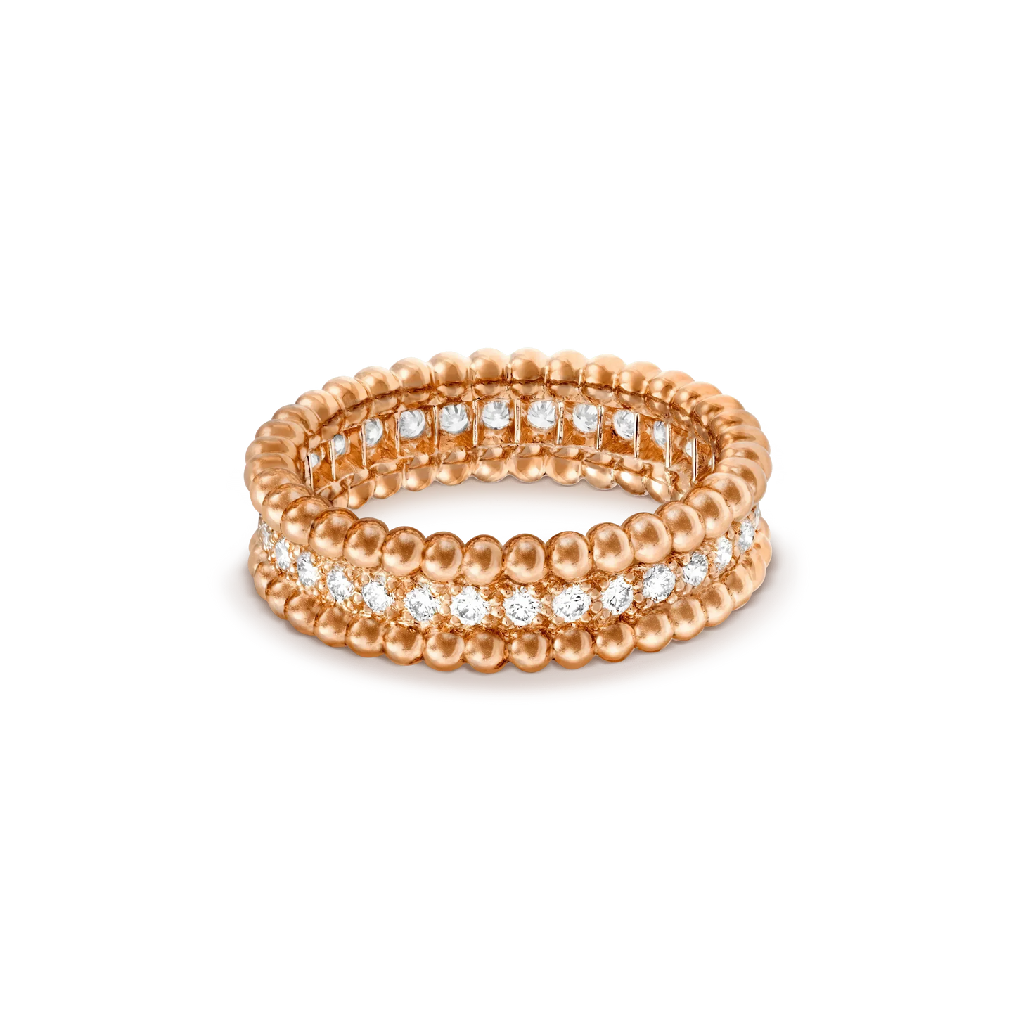 [Lumi Jewels]BAGUE PERLEE OR ROSE DIAMANT