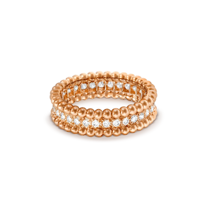 [Lumi Jewels]BAGUE PERLEE OR ROSE DIAMANT