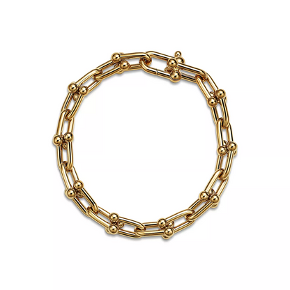 [Lumi Jewelry]HARDWEAR MEDIUM LINK 20 MOTIF GOLD BRACELET