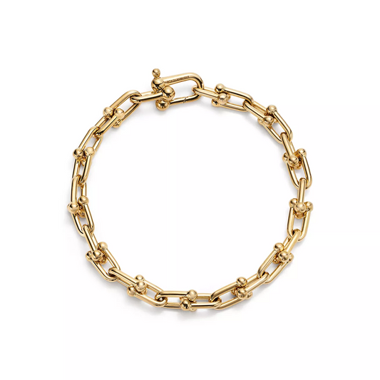 [Lumi Jewelry]HARDWEAR SMALL LINK 26 MOTIF GOLD BRACELET