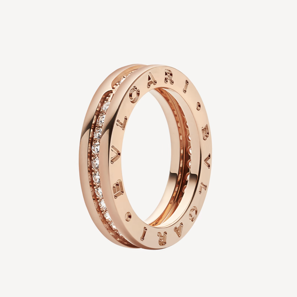 [Lumi Jewels] ZERO 1 UNE BANDE DE DIAMANTS PAVÉS SUR LA BAGUE EN SPIRALE