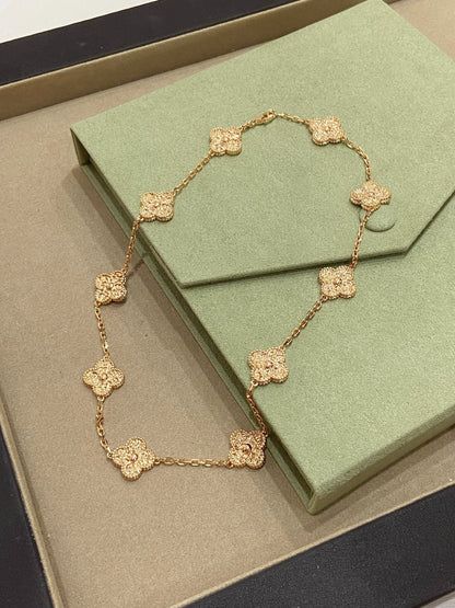 [Lumi Jewels]CLOVERS THE 10-MOTIFS NECKLACE