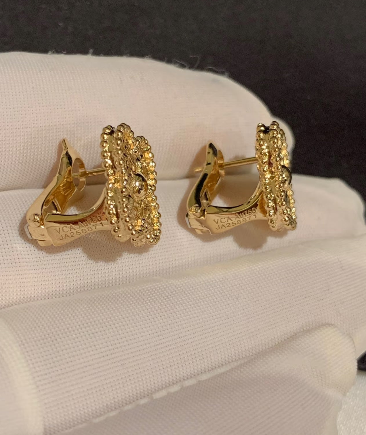 [Lumi Jewels]CLOVER MEDIUM 1 MOTIFS LAVA EARRINGS