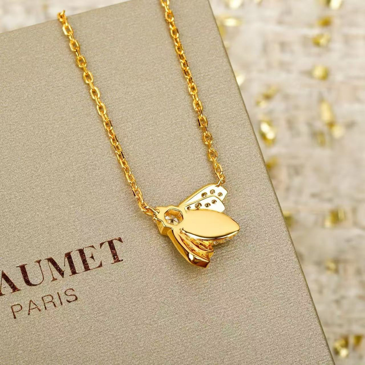[Lumi Jewellery]Bee My Love Bee Diamond Necklace