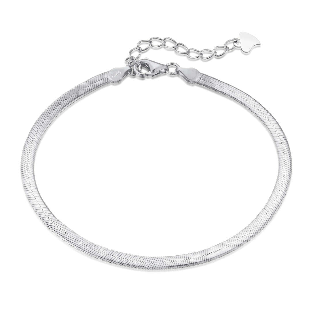 [Lumi Jewels]Flat Snake Bone Chain Blade Necklace