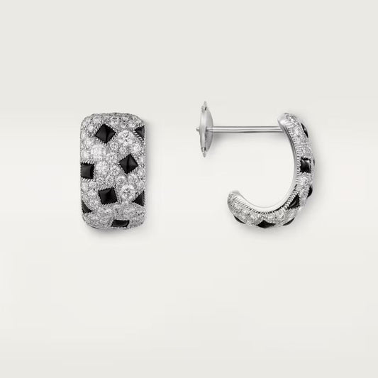 [Lumi Jewelry]PANTHERE MINI FULL DIAMOND EARRINGS