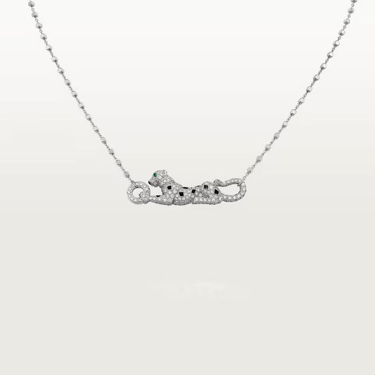 [Lumi Jewelry]PANTHERE PAVED DIAMOND NECKLACE