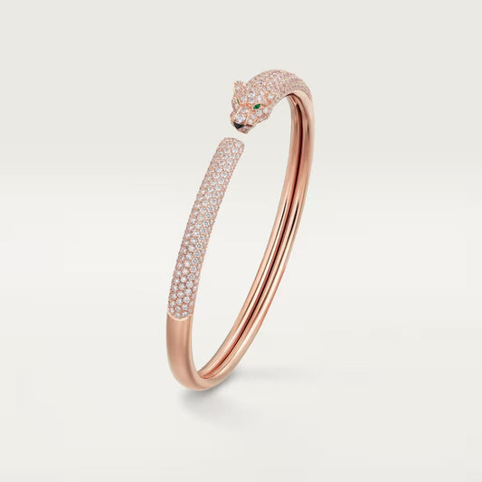 [Lumi Jewelry]PANTHERE FULL DIAMOND OPEN BRACELET